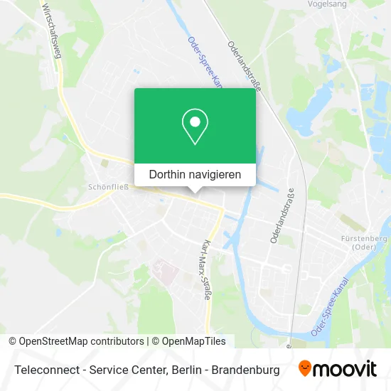 Teleconnect - Service Center Karte