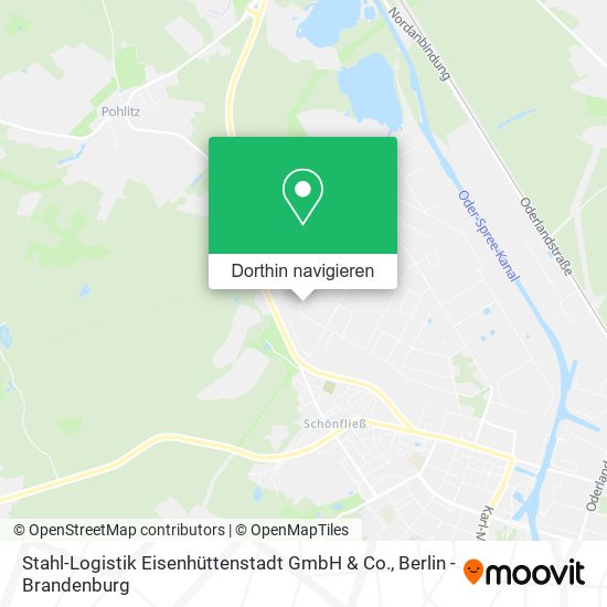 Stahl-Logistik Eisenhüttenstadt GmbH & Co. Karte