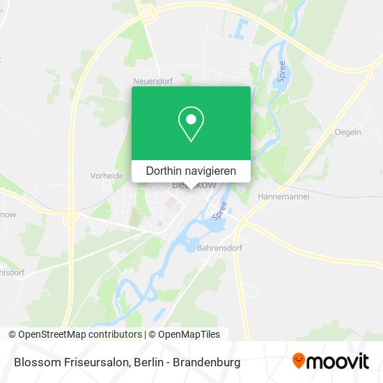 Blossom Friseursalon Karte