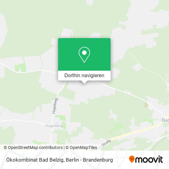 Ökokombinat Bad Belzig Karte