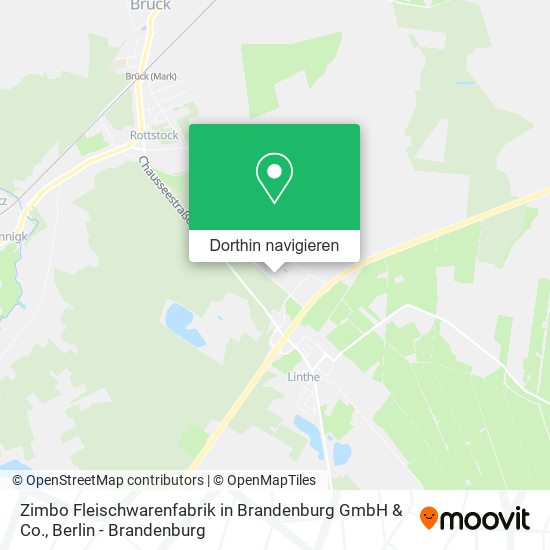 Zimbo Fleischwarenfabrik in Brandenburg GmbH & Co. Karte