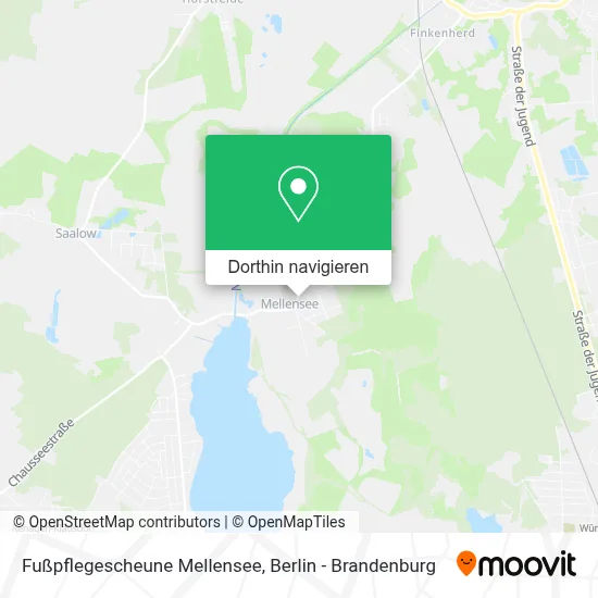 Fußpflegescheune Mellensee Karte