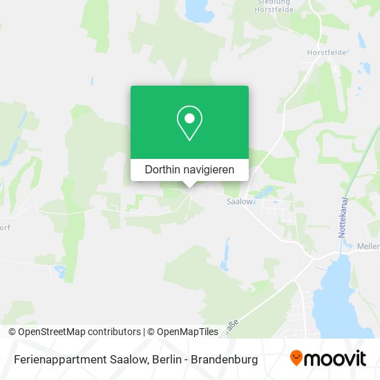 Ferienappartment Saalow Karte