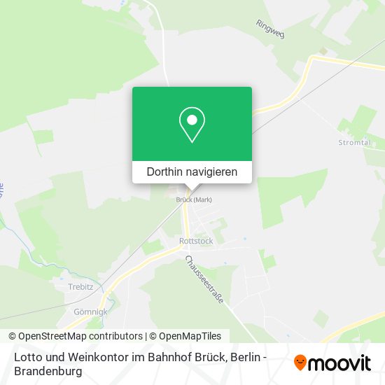 Lotto und Weinkontor im Bahnhof Brück Karte