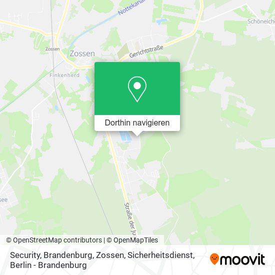 Security, Brandenburg, Zossen, Sicherheitsdienst Karte