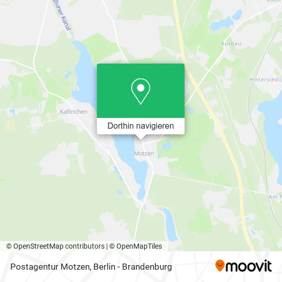 Postagentur Motzen Karte