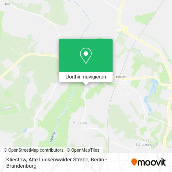 Kliestow, Alte Luckenwalder Strabe Karte