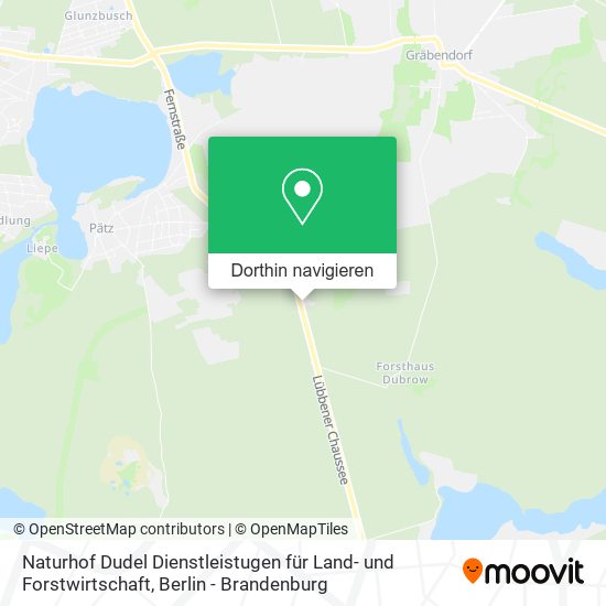 Naturhof Dudel Dienstleistugen für Land- und Forstwirtschaft Karte