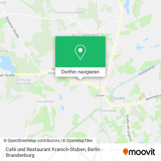 Café und Restaurant Kranich-Stuben Karte
