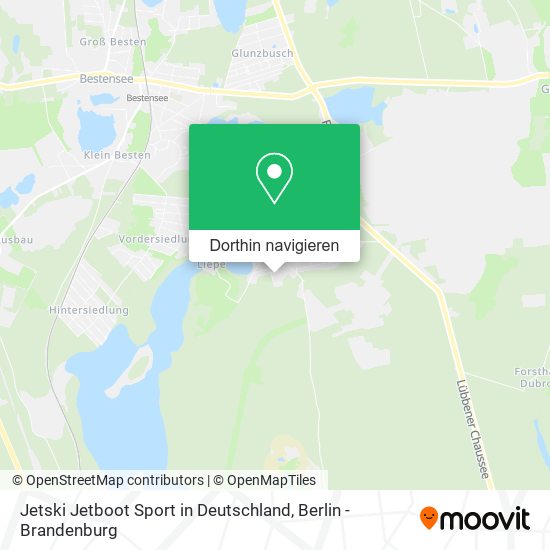 Jetski Jetboot Sport in Deutschland Karte