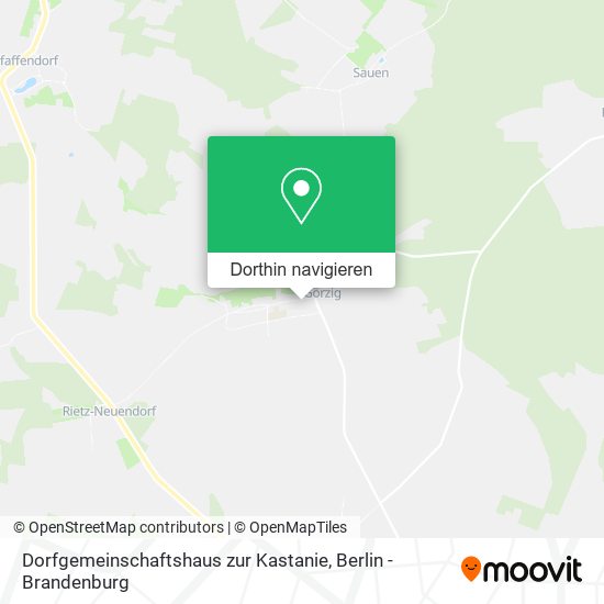Dorfgemeinschaftshaus zur Kastanie Karte