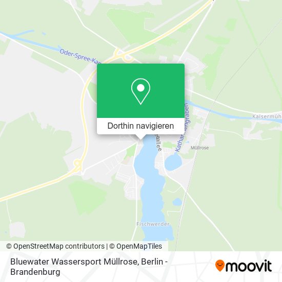 Bluewater Wassersport Müllrose Karte