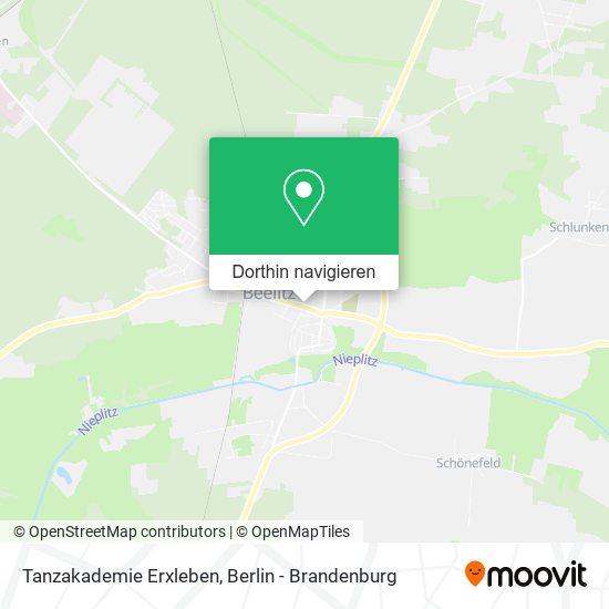 Tanzakademie Erxleben Karte