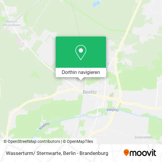 Wasserturm/ Sternwarte Karte