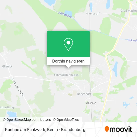 Kantine am Funkwerk Karte