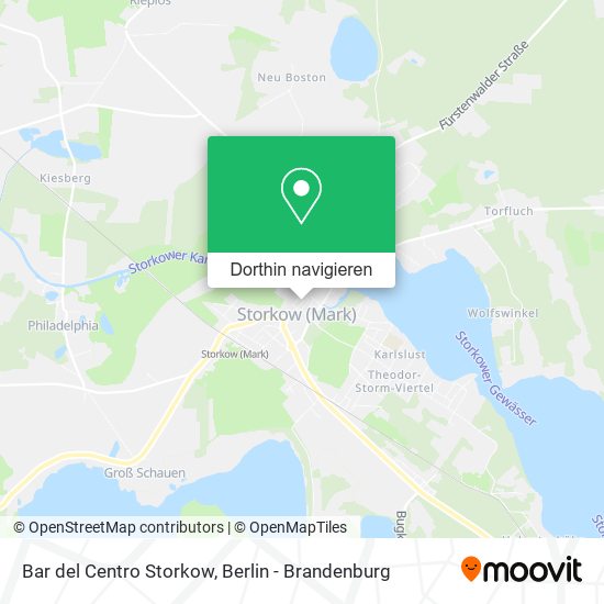 Bar del Centro Storkow Karte