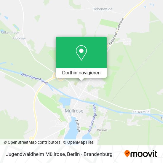 Jugendwaldheim Müllrose Karte