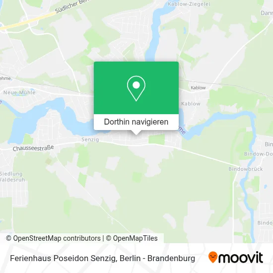 Ferienhaus Poseidon Senzig Karte