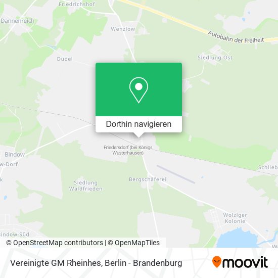 Vereinigte GM Rheinhes Karte