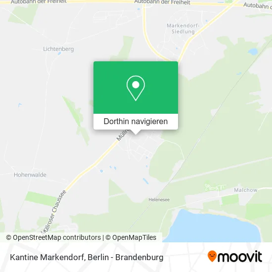 Kantine Markendorf Karte