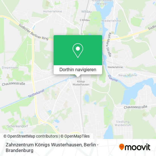 Zahnzentrum Königs Wusterhausen Karte