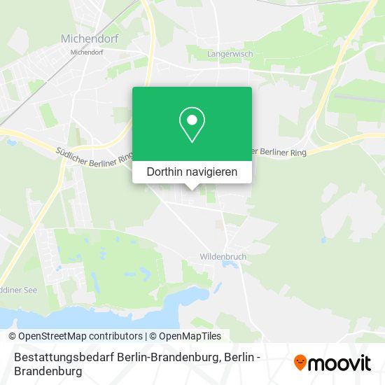 Bestattungsbedarf Berlin-Brandenburg Karte