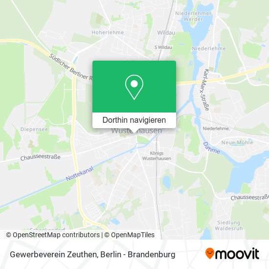 Gewerbeverein Zeuthen Karte