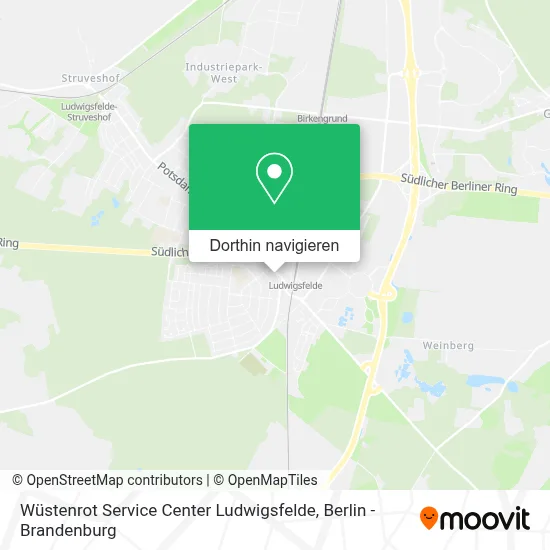 Wüstenrot Service Center Ludwigsfelde Karte