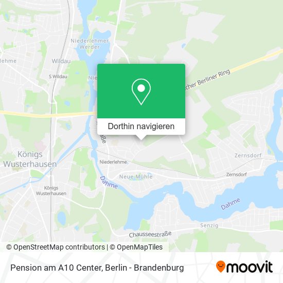 Pension am A10 Center Karte