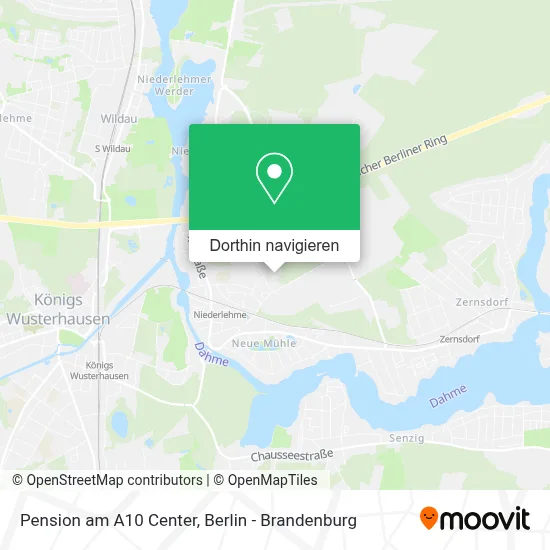 Pension am A10 Center Karte
