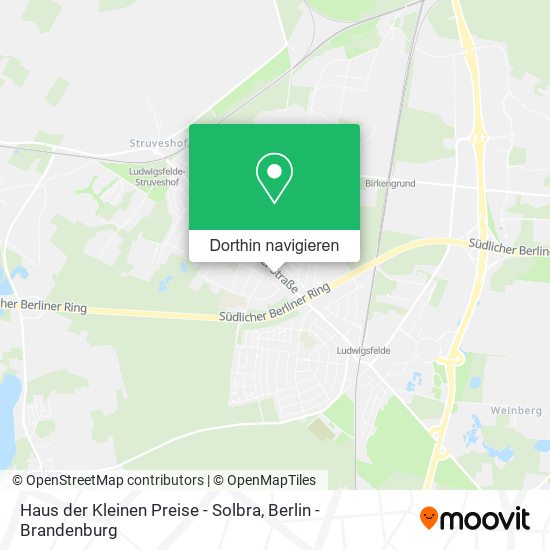 Haus der Kleinen Preise - Solbra Karte