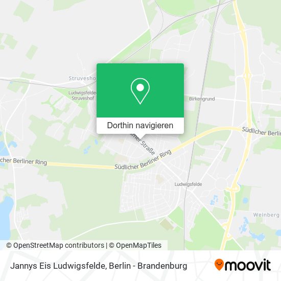 Jannys Eis Ludwigsfelde Karte
