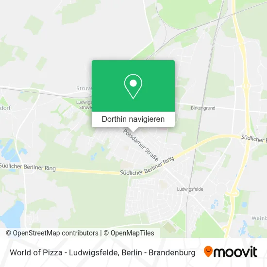 World of Pizza - Ludwigsfelde Karte
