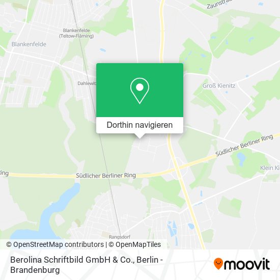 Berolina Schriftbild GmbH & Co. Karte