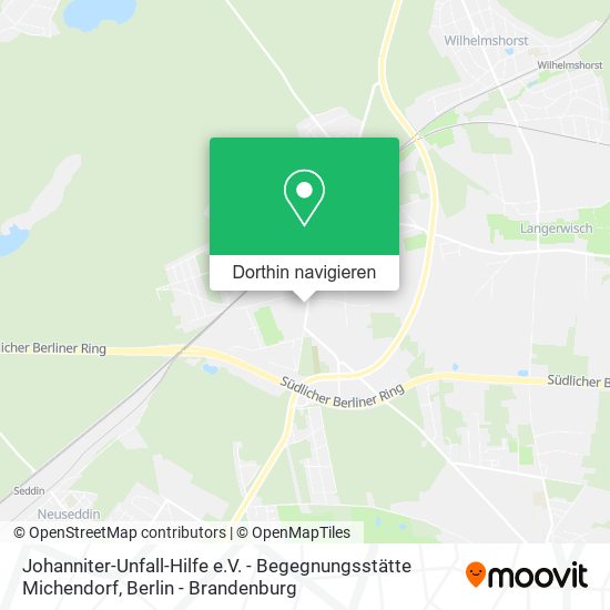Johanniter-Unfall-Hilfe e.V. - Begegnungsstätte Michendorf Karte