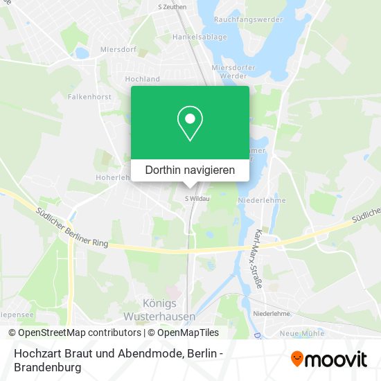 Hochzart Braut und Abendmode Karte