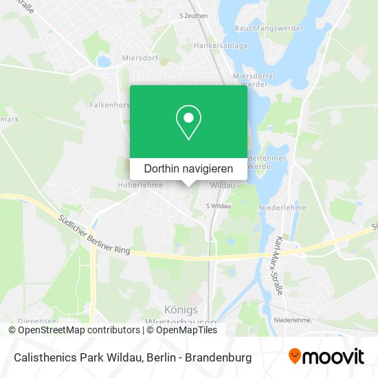 Calisthenics Park Wildau Karte