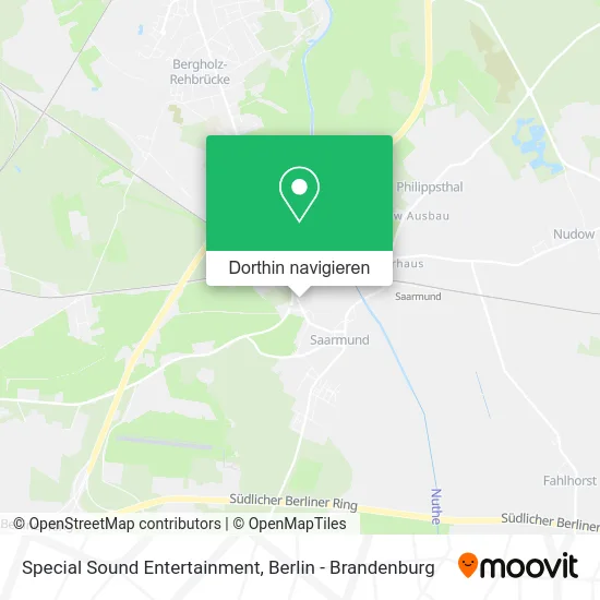 Special Sound Entertainment Karte