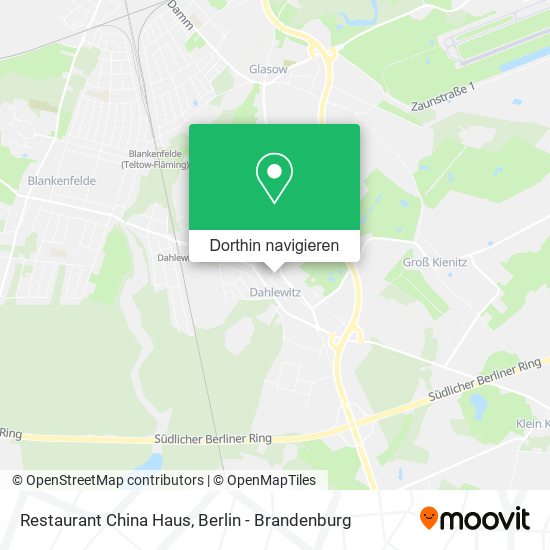 Restaurant China Haus Karte