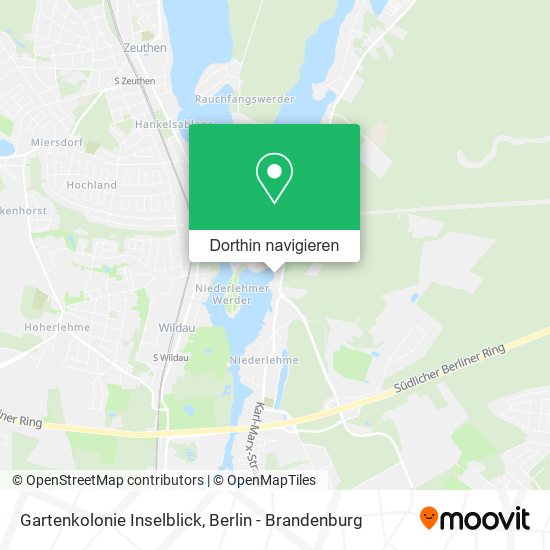 Gartenkolonie Inselblick Karte