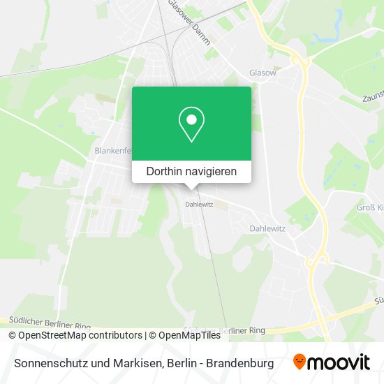 Sonnenschutz und Markisen Karte