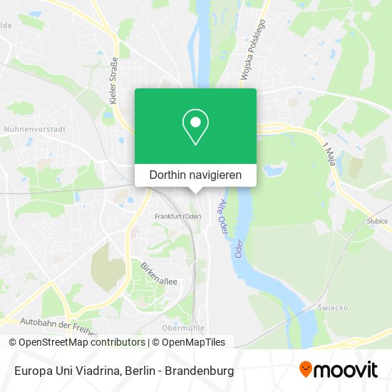 Europa Uni Viadrina Karte