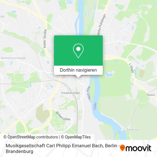 Musikgesellschaft Carl Philipp Emanuel Bach Karte