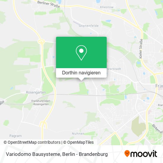 Variodomo Bausysteme Karte