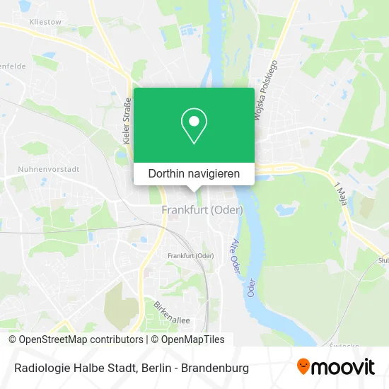 Radiologie Halbe Stadt Karte