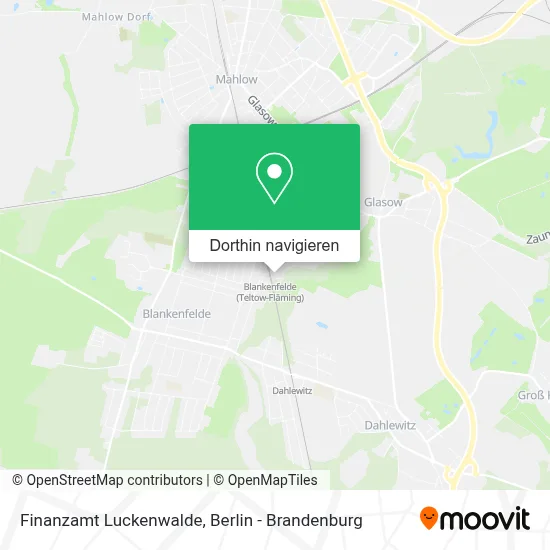 Finanzamt Luckenwalde Karte