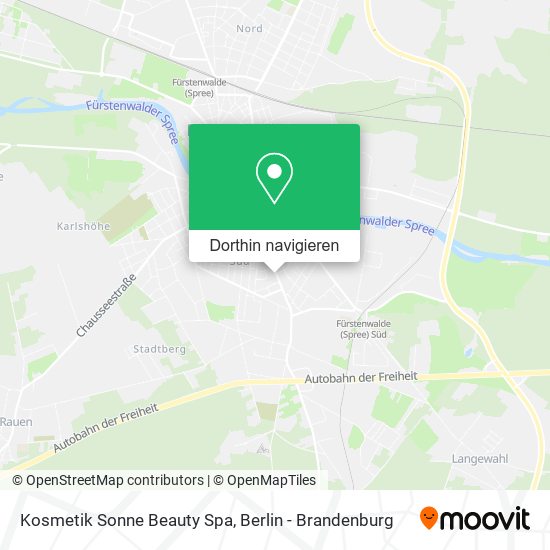 Kosmetik Sonne Beauty Spa Karte