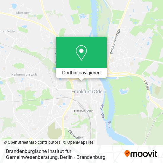 Brandenburgische Institut für Gemeinwesenberatung Karte
