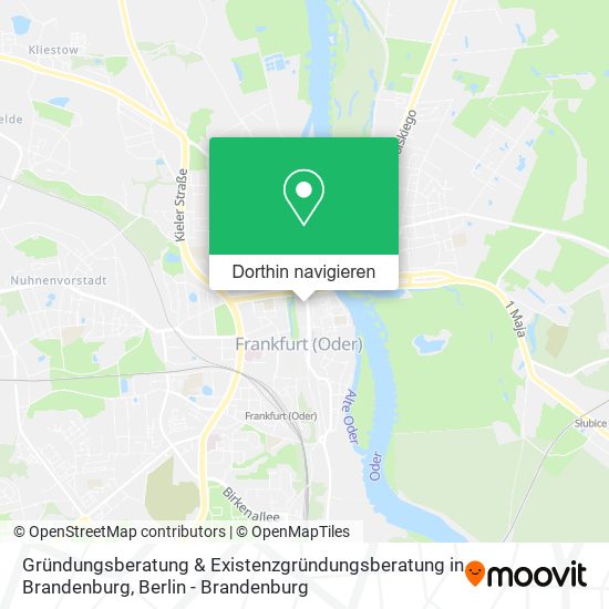 Gründungsberatung & Existenzgründungsberatung in Brandenburg Karte
