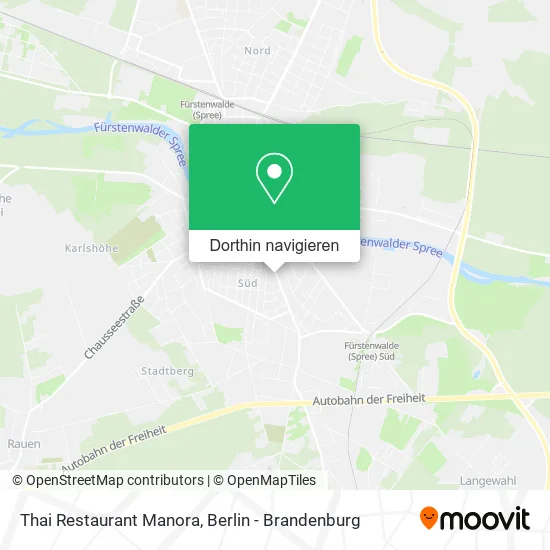 Thai Restaurant Manora Karte